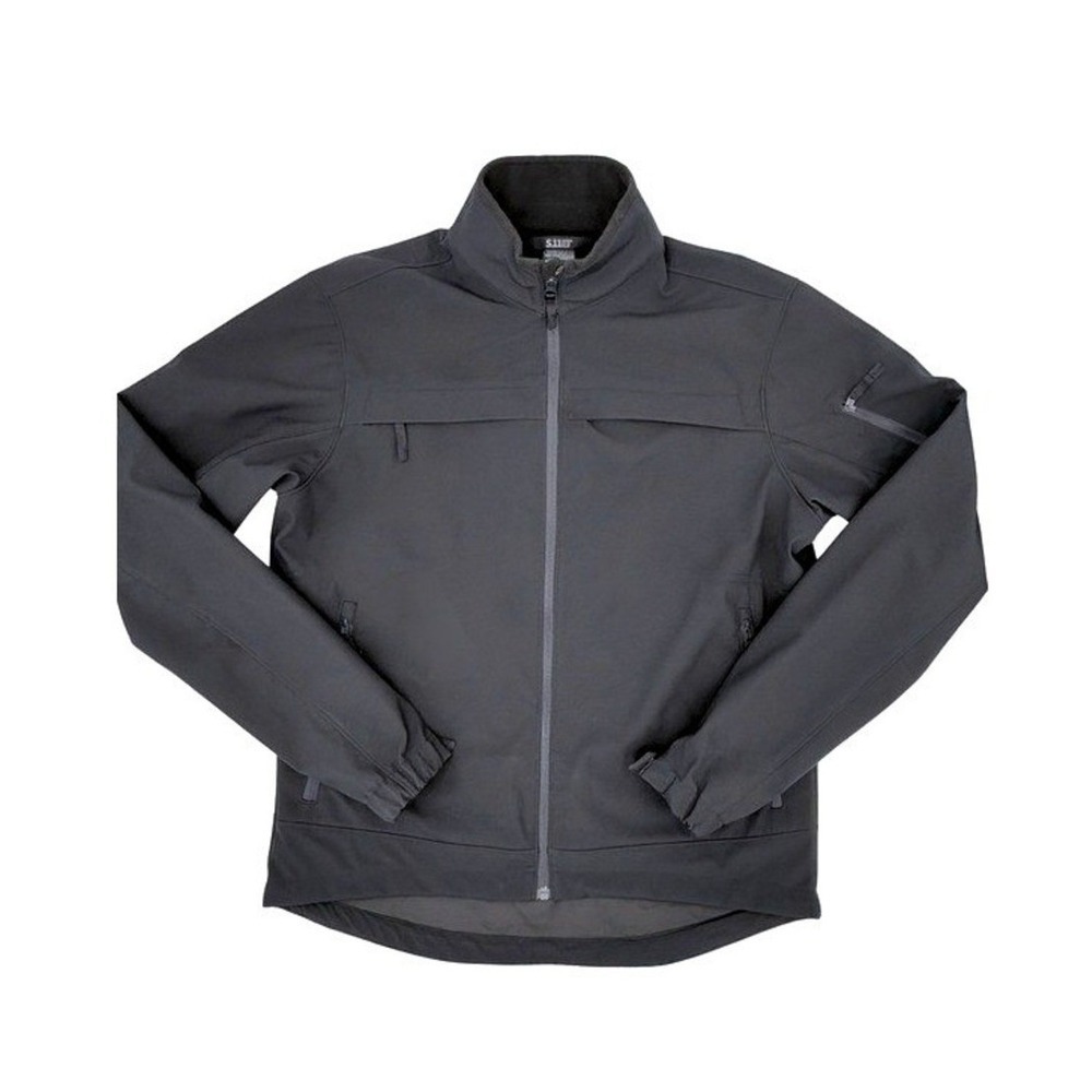 5.11 Tactical Chameleon 2.0 Softshell Jacket Mens Small Black Full Zip Outdoor